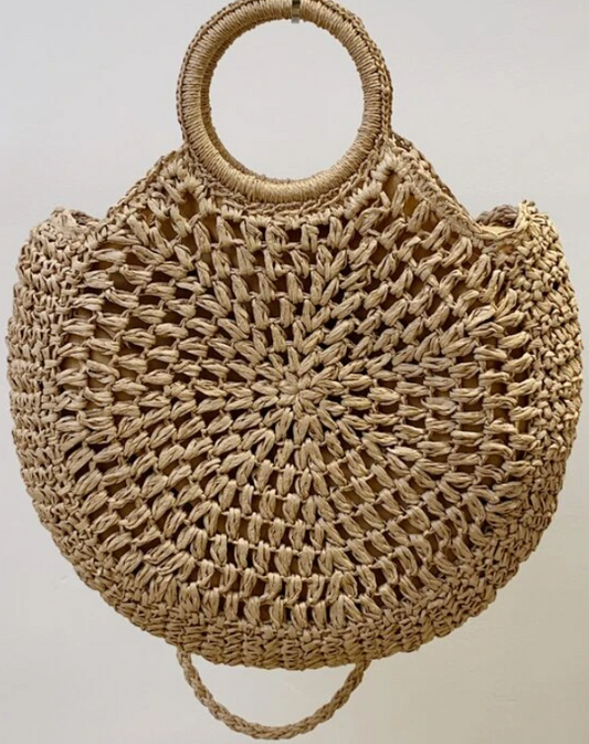 El Circulo ~ Strap Straw Bag